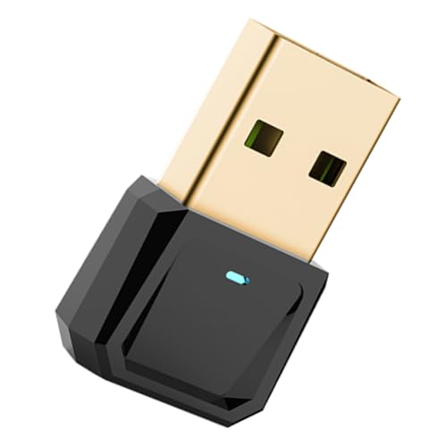 KOMBIUDA Kabelloser Wireless USB Adapter Receiver mit Reichweite Kompakter USB dongle für PC und Laptop Langlebig Automatische Verbindung Schwarz von KOMBIUDA