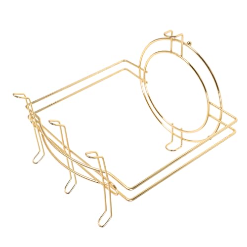 KOMBIUDA Kaffeetassen Halter aus Multifunktionaler Organizer für Teller für Küche Büro und Esszimmer Platzsparender Becher und Tellerständer Gold KOMBIUDA Kaffeetassen Halter aus Multifunktionaler Organizer für Teller für Küche Büro und Esszimmer Platzsparender Becher und Tellerständer Gold von KOMBIUDA