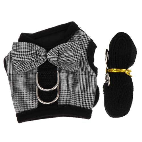 KOMBIUDA Kaninchen Geschirr Weste mit Schleife Verstellbares Kleines Haustiergeschirr für Hasen und Hamster Atmungsaktives Brustgeschirr mit Leine Bequemes Bunny Harness für Spaziergänge KOMBIUDA Kaninchen Geschirr Weste mit Schleife Verstellbares Kleines Haustiergeschirr für Hasen und Hamster Atmungsaktives Brustgeschirr mit Leine Bequemes Bunny Harness für Spaziergänge von KOMBIUDA