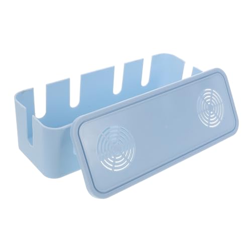 KOMBIUDA Kabelbehälter Schreibtisch Organizer Für Netzkabel Steckdosenleisten Aufbewahrungsbox Draht-aufbewahrungsbox Kabelaufbewahrungsbox von KOMBIUDA