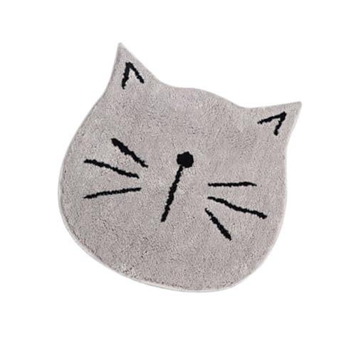 KOMBIUDA Katzenförmige Badematte rutschfeste Badezimmermatte Wasseraufnahme Weiche Badvorleger Für Badezimmer Schlafzimmer Wohnzimmer von KOMBIUDA