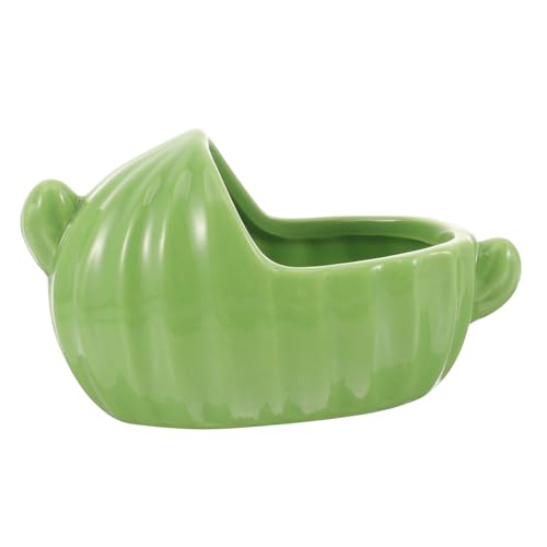 KOMBIUDA Keramik Hamster Badewanne Grün Kleines Nagetier Sandbad Zubehör Hygienisches Hamsterspielzeug für Meerschweinchen und Chinchilla Stabile und Leicht zu Reinigende Haustier KOMBIUDA Keramik Hamster Badewanne Grün Kleines Nagetier Sandbad Zubehör Hygienisches Hamsterspielzeug für Meerschweinchen und Chinchilla Stabile und Leicht zu Reinigende Haustier von KOMBIUDA