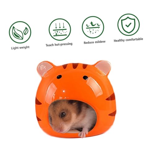 KOMBIUDA Keramik Hamsterhaus Niedliches Hamster Versteck Chinchilla Schlafhöhle Kühlendes Haustierbett Robust Leicht Zu Reinigen Für Meerschweinchen Und Kleine Nager von KOMBIUDA