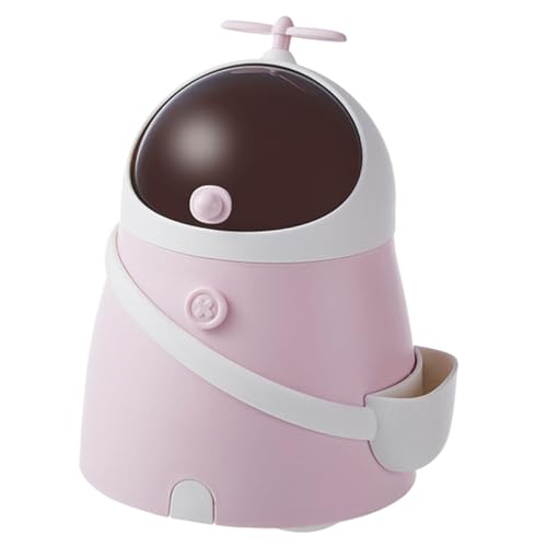 KOMBIUDA Kawaii Mülleimer Astronaut Mini Abfallbehälter Für Schreibtisch Wohnheim Niedlicher Papierkorb Für Büro Und Kinderzimmer Praktischer Pflegeleichter Mülleimer Aus Robustem von KOMBIUDA