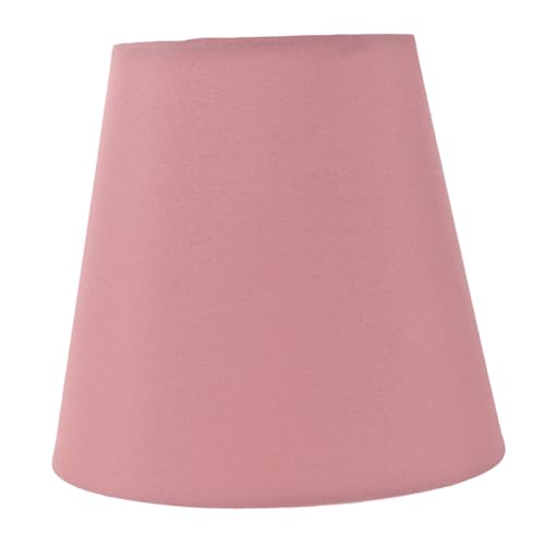 KOMBIUDA Kleiner Stoff-lampenschirm Trommel-form Dekorativer Ersatz für Tisch Wandlampen Weiches Licht Einfache Montage Handgefertigt Vintage Rosa Design von KOMBIUDA
