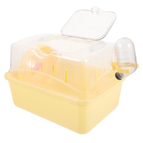 KOMBIUDA Kleintier tragebox aus Stabilem Kunststoff Atmungsaktiv Kompakt und Leicht als Outdoor Hamsterkäfig und Schlafbox für Hamster Zwerghamster Meerschweinchen und Kleine Tiere von KOMBIUDA