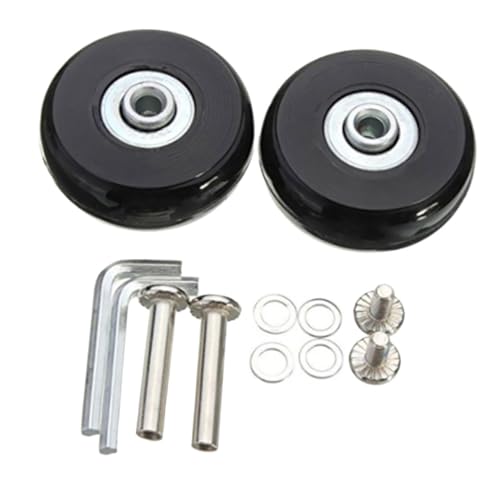 KOMBIUDA Koffer Ersatzräder mit und Werkzeug Robuste Verschleißfeste Gummi gepäckräder für Weichschalen Hartschalenkoffer Einfache Montage Langlebig Geeignet für Reisekoffer und Trolleys von KOMBIUDA