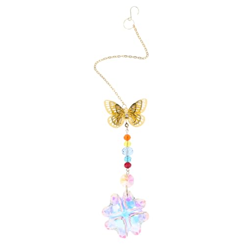 KOMBIUDA Kristall-kronleuchter Rainbow Maker Hängender Sonnenfänger Tränenkristallornamente Hängende Suncatcher-perlen Sonnenfängerperlen Sonnenfänger Aus Kristall Weißkristall von KOMBIUDA
