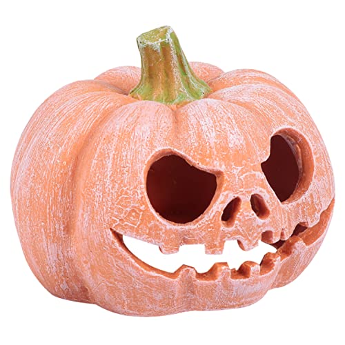KOMBIUDA Kürbisförmige Reptilienversteck Höhle aus Langlebigem Harz Wasserdichtes Kleines Versteck für Schildkröten Eidechsen und Kleine Haustiere Halloween Dekoration KOMBIUDA Kürbisförmige Reptilienversteck Höhle aus Langlebigem Harz Wasserdichtes Kleines Versteck für Schildkröten Eidechsen und Kleine Haustiere Halloween Dekoration von KOMBIUDA