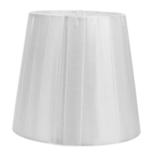 KOMBIUDA Lampenschirm Weiß Stoff Lampenschirm Ornament Einfach Montage Weiches Licht Tischlampe Stehlampe Deckenlampe Wohnzimmer Schlafzimmer Zubehör von KOMBIUDA