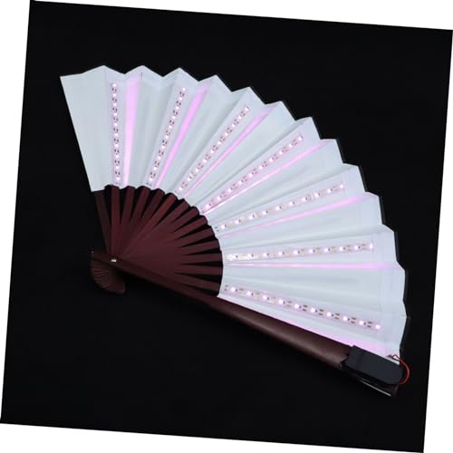 KOMBIUDA Led Leuchtender Faltventilator Kreative Bühnenperformance Requisite Halteventilator Fächerstab Tanzrequisit Für Various Scenes KOMBIUDA Led Leuchtender Faltventilator Kreative Bühnenperformance Requisite Halteventilator Fächerstab Tanzrequisit Für Various Scenes von KOMBIUDA