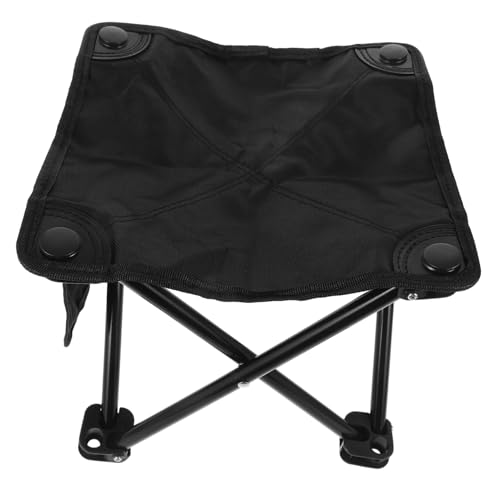 KOMBIUDA Leichter Faltbarer Campinghocker Stahlrahmen Klappbar Tragbar mit Seitentasche für Angeln Wandern Picknick Outdoor Sitzgelegenheit maximale Tragkraft von KOMBIUDA