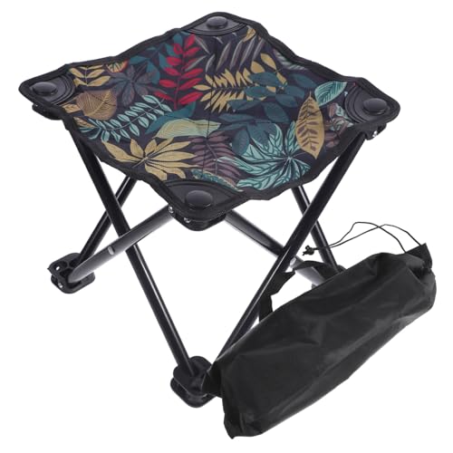 KOMBIUDA Leichter Faltbarer Campinghocker mit Oxford Klappbarer Sitzbank Ergonomisch Belastbar Kompakt für Angeln Wandern Outdoor Malerei mit Tragetasche Groß von KOMBIUDA