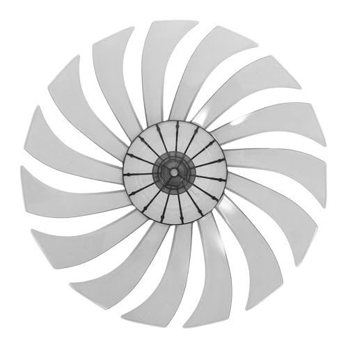 KOMBIUDA Lüfterflügel Ersatzteil Transparent Schwarz für Tischventilator und Standventilator aus Robustem PP Geräuscharm Hitzebeständig Langlebig für Haushaltsventilatoren von KOMBIUDA