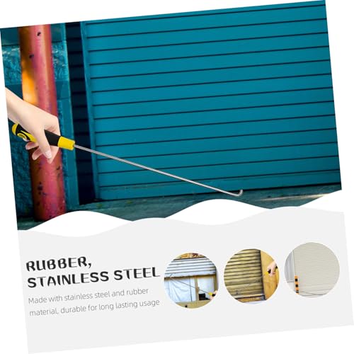 KOMBIUDA Manhole Cover Lifter mit Gummiertem Griff Langlebiger Stahl rollhaken für Schiebetüren und Hausabdeckungen Lang Robustes Hebewerkzeug für Kanaldeckel und Industrietüren KOMBIUDA Manhole Cover Lifter mit Gummiertem Griff Langlebiger Stahl rollhaken für Schiebetüren und Hausabdeckungen Lang Robustes Hebewerkzeug für Kanaldeckel und Industrietüren von KOMBIUDA