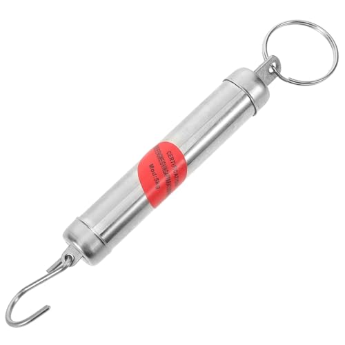 KOMBIUDA Mechanische Federwaage Tragbare Handwaage mit Edelstahlhaken Präzise Aufhängeschnur für Gemüse Fisch Gewichtsmessung Outdoor Einkauf von KOMBIUDA