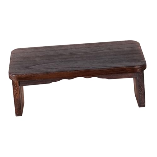 KOMBIUDA Meditationshocker aus Massivem Holz Stabile Tragbare Kniesitzbank für Gebet Meditation Teezeremonien Kompakt und Leicht Eleganter Polierter Zen-Bank für Tempel und Zuhause von KOMBIUDA