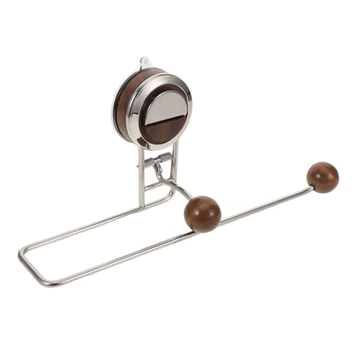 KOMBIUDA Metall Küchenpapierhalter Saugnapf ohne Bohren Unter Schrank Organizer Retro Stil Papierrollenhalter für Küchenrolle Servietten Handtücher Regal von KOMBIUDA