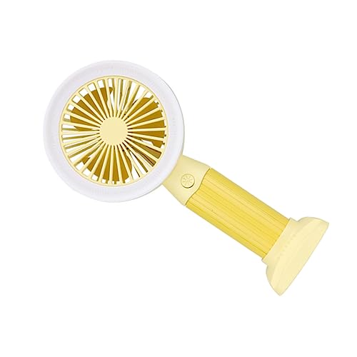 KOMBIUDA Mini Handventilator mit Licht Tragbarer Leiser USB für Zuhause Büro und Outdoor Kompakter Wiederaufladbarer Tischventilator Gelb KOMBIUDA Mini Handventilator mit Licht Tragbarer Leiser USB für Zuhause Büro und Outdoor Kompakter Wiederaufladbarer Tischventilator Gelb von KOMBIUDA