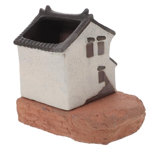 KOMBIUDA Miniaturhaus Figurine Aquarium Dekor Pavillon Simulation Asiatisches Vintage Modell Micro Landschaft Bonsai Terrarium Büro Dekoration Langlebig Stabil von KOMBIUDA
