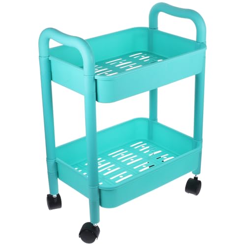 KOMBIUDA Rollwagen Mit Doppelschichtiger Aufbewahrungsstruktur Leicht Und Verschleißfest Für Küchen Und Waschküchen Zur Ordnung Von Snacks Flaschen Und Büchern Mehrzweck-Organizer Für KOMBIUDA Rollwagen Mit Doppelschichtiger Aufbewahrungsstruktur Leicht Und Verschleißfest Für Küchen Und Waschküchen Zur Ordnung Von Snacks Flaschen Und Büchern Mehrzweck-Organizer Für von KOMBIUDA