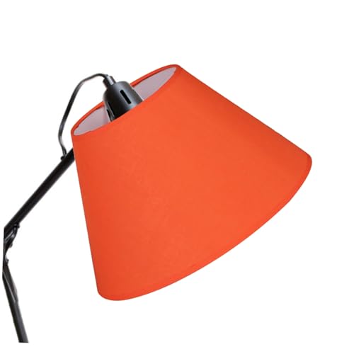 KOMBIUDA Moderner Tischlampenschirm aus Stoff Einfacher Lampenschirm in Orange Langlebige Lichtabdeckung für Fassung Geeignet für Wohnraum Schlafzimmer Büro und Hotel von KOMBIUDA
