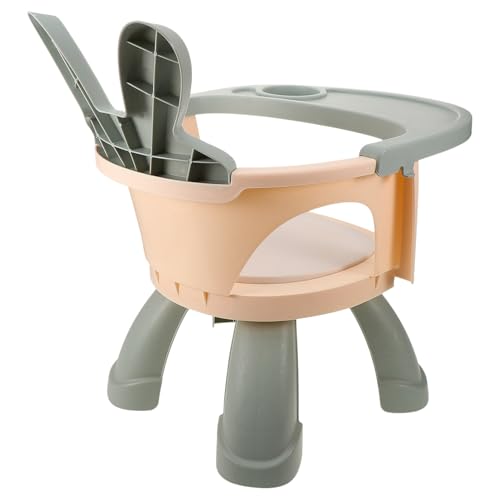 KOMBIUDA Multifunktionaler Kinderstuhl mit Tablett Geräuschlos Cartoon Design als Kindergartenstuhl Einfache Montage Vielseitig als Fütterungs Lernstuhl Geeignet von KOMBIUDA