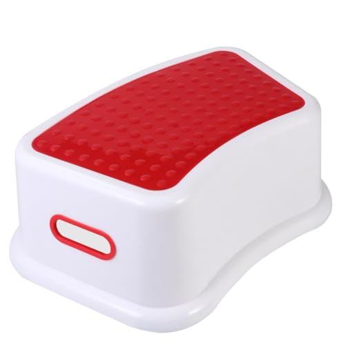 KOMBIUDA Multifunktionaler Kunststoff hocker Rot Kleiner Rutschfester Tritthocker für Leichter Fußhocker aus Robustem Pp Material Kompakt und Tragbar für Badezimmer und Töpfchentraining KOMBIUDA Multifunktionaler Kunststoff hocker Rot Kleiner Rutschfester Tritthocker für Leichter Fußhocker aus Robustem Pp Material Kompakt und Tragbar für Badezimmer und Töpfchentraining von KOMBIUDA