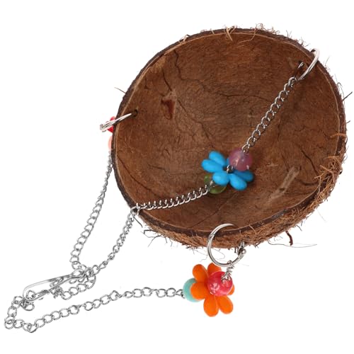 KOMBIUDA Natürliches Vogelnest aus Kokosnussschale Hängende Vogelschaukel Brutplatz Vogelhaus für Papageien Wellensittiche Balkon Draußen Dekoratives Schlafnest Zufällige Zufällige Farbe KOMBIUDA Natürliches Vogelnest aus Kokosnussschale Hängende Vogelschaukel Brutplatz Vogelhaus für Papageien Wellensittiche Balkon Draußen Dekoratives Schlafnest Zufällige Zufällige Farbe von KOMBIUDA