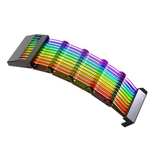 KOMBIUDA Netzteilkabel RGB-verlängerungskabel Mit Ummantelung Für ATX Und Matx-gehäuse Kompatibel Mit Argb Sync-systemen KOMBIUDA Netzteilkabel RGB-verlängerungskabel Mit Ummantelung Für ATX Und Matx-gehäuse Kompatibel Mit Argb Sync-systemen von KOMBIUDA