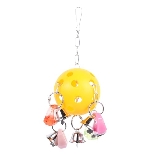 KOMBIUDA Papagei Kauspielzeug Hängend Bunte Glocke Vogelkäfig für Sittiche Papageien Käfigdekoration Spielball mit Klingel zur Vogelunterhaltung KOMBIUDA Papagei Kauspielzeug Hängend Bunte Glocke Vogelkäfig für Sittiche Papageien Käfigdekoration Spielball mit Klingel zur Vogelunterhaltung von KOMBIUDA