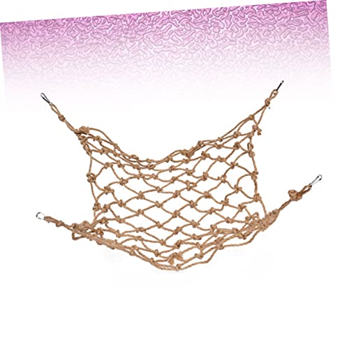 KOMBIUDA Papageien Kletternetz aus Beißfestem Hanfseil mit Aufhängebügel Kleines Vogelspielzeug für Wellensittiche Sittiche und Papageien Fördert Bewegung und Geistige Gesundheit KOMBIUDA Papageien Kletternetz aus Beißfestem Hanfseil mit Aufhängebügel Kleines Vogelspielzeug für Wellensittiche Sittiche und Papageien Fördert Bewegung und Geistige Gesundheit von KOMBIUDA