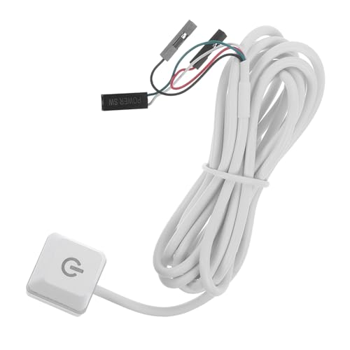 KOMBIUDA Pc Power Button Externer für Desktop Computer Verlängerungskabel mit LED Anzeige Einfach zu Bedienen für Pc Büroanwendungen von KOMBIUDA