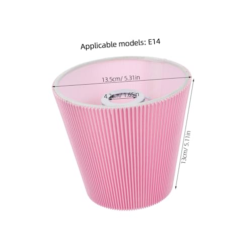 KOMBIUDA Plissee Lampenschirm Tischlampe aus PVC Stoff Rosa Langlebig und Dekorativ Augenschonend Passend für Schreibtischleuchten Stilvoller Ersatzschirm für Wohn Arbeitszimmer KOMBIUDA Plissee Lampenschirm Tischlampe aus PVC Stoff Rosa Langlebig und Dekorativ Augenschonend Passend für Schreibtischleuchten Stilvoller Ersatzschirm für Wohn Arbeitszimmer von KOMBIUDA