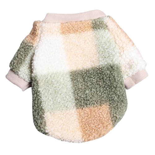 KOMBIUDA Plüschkleidung für Kleine Haustiere Warmes Winter Kaninchen Garment Atmungsaktive Weiche Haustierweste für Kaninchen Hamster Kleine Hunde Komfortabel und Langlebig Grün S von KOMBIUDA