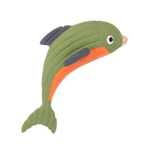 KOMBIUDA Quietschendes Latex Hundespielzeug Delfinform Kauspielzeug Welpen Interaktives Langlebiges Beißspielzeug für Gesunden Zahnwechsel Robustes Kauspielzeug für Kleine und Mittlere von KOMBIUDA