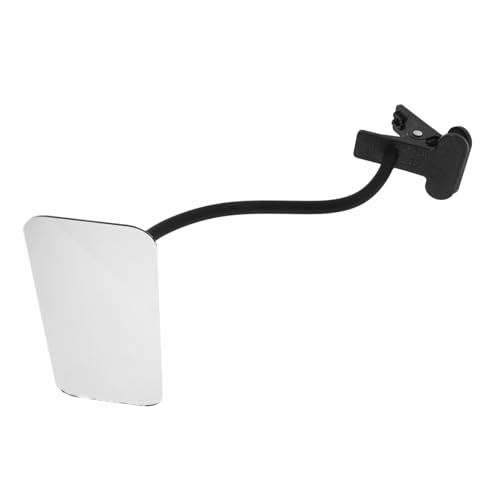KOMBIUDA Rechteckiger Clip Rückspiegel aus Verstärktem für Büro und Computer Ergonomisch Verstellbar für Persönliche Vielseitig Montierbar Schreibtisch oder Wand von KOMBIUDA