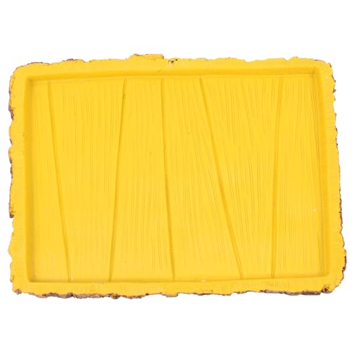 KOMBIUDA Reptilien Futternapf Gelb Wasserschale Wasserspender für Landschildkröten Geckos Eidechsen Stabil und Leicht zu Reinigen Terrarium Zubehör KOMBIUDA Reptilien Futternapf Gelb Wasserschale Wasserspender für Landschildkröten Geckos Eidechsen Stabil und Leicht zu Reinigen Terrarium Zubehör von KOMBIUDA