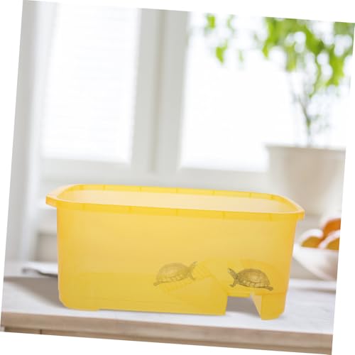 KOMBIUDA Reptilienbox mit Plattform Kleines Schildkröten Aquarium aus Langlebigem Kunststoff mit Großem Fassungsvermögen und Einfachem Reinigungssystem für Kleine Haustiere und KOMBIUDA Reptilienbox mit Plattform Kleines Schildkröten Aquarium aus Langlebigem Kunststoff mit Großem Fassungsvermögen und Einfachem Reinigungssystem für Kleine Haustiere und von KOMBIUDA