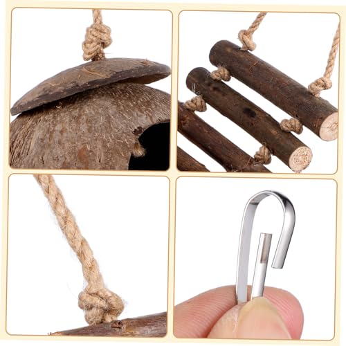 KOMBIUDA Reptilienhöhle aus Natürlicher Kokosnussschale mit Leiter Robustes Versteck für Leopardgecko Eidechsen und Wasserschildkröten Dekoratives Terrarium Unterschlupf Langlebig und KOMBIUDA Reptilienhöhle aus Natürlicher Kokosnussschale mit Leiter Robustes Versteck für Leopardgecko Eidechsen und Wasserschildkröten Dekoratives Terrarium Unterschlupf Langlebig und von KOMBIUDA