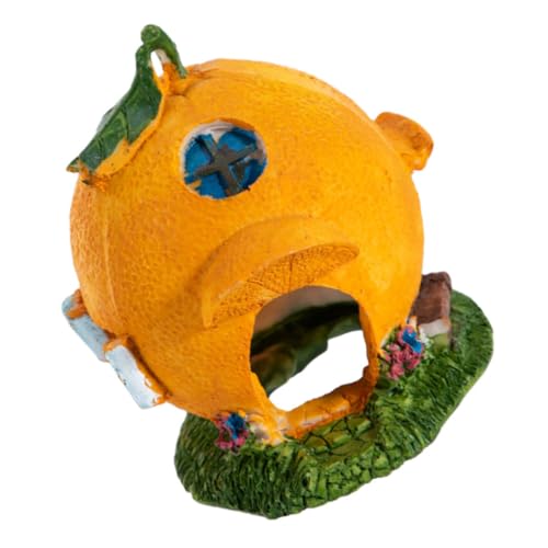 KOMBIUDA Reptilienversteck aus Robustem Resin Orangeförmige Höhle für Gecko Schlange und Spinne Langlebiges Terrarium zur Naturnahen Gestaltung und Rückzugsort im Terrarium KOMBIUDA Reptilienversteck aus Robustem Resin Orangeförmige Höhle für Gecko Schlange und Spinne Langlebiges Terrarium zur Naturnahen Gestaltung und Rückzugsort im Terrarium von KOMBIUDA