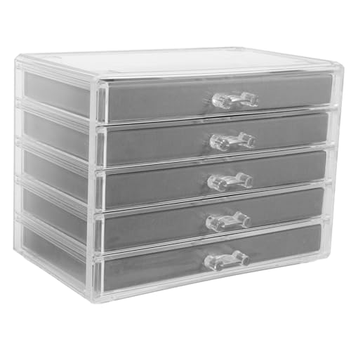 KOMBIUDA Rock Vitrine mit Design und Samtfutter Organizer für Ihre Steinsammlung mit Fächern zur Einfachen Kategorisierung und Sicheren Aufbewahrung von KOMBIUDA
