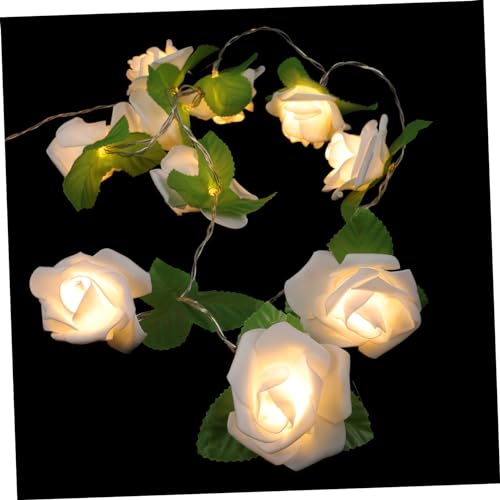 KOMBIUDA Lichterkette Für Rosen Deko Emulierte Rosen Led Lichterketten Hochzeitsfeier Und Valentinstag Party Dekoration von KOMBIUDA