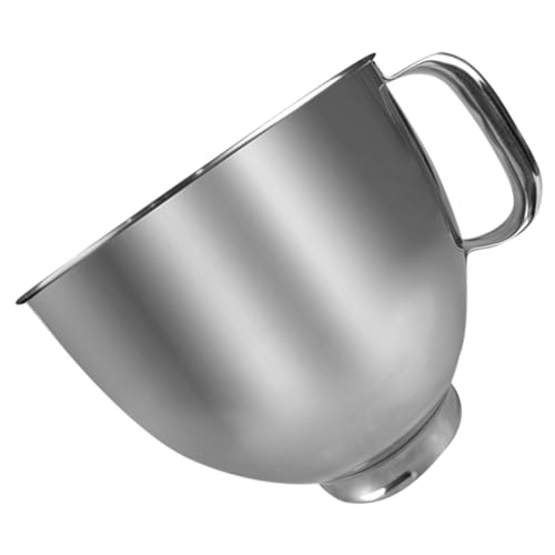KOMBIUDA Rührschüssel aus Edelstahl Rührschüsseln für Mischen Küchenmixer elektrisch große Rührschüssel Backen Haushaltsmixerschüssel Mixer-Ersatzteile Futternapf Rostfreier Stahl Silber von KOMBIUDA