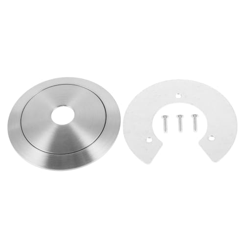 KOMBIUDA Runder Glas Lampenschirm Ersatz mit Metall Fixierungsring Teiliges Einfache Montage Langlebiger Lampenschirm Adapter für Leuchten Modernes Design für Wohn und Schlafzimmer von KOMBIUDA