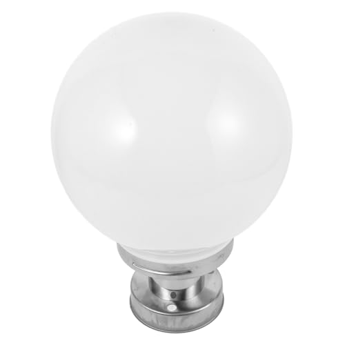 KOMBIUDA Runder Lampenschirm mit Edelstahlbasis Wasserdichtes Außengelände Ersatz für Gartenpfosten Laterne Dekorative Außenbeleuchtung KOMBIUDA Runder Lampenschirm mit Edelstahlbasis Wasserdichtes Außengelände Ersatz für Gartenpfosten Laterne Dekorative Außenbeleuchtung von KOMBIUDA