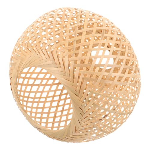 KOMBIUDA Rustikaler Lampenschirm aus Handgeflochtenem Dekorativer Lampenüberzug für Wohnzimmer und Esszimmer Langlebiger Pendelleuchten Schirm im Chinesischen Stil Stabiles Naturmaterial KOMBIUDA Rustikaler Lampenschirm aus Handgeflochtenem Dekorativer Lampenüberzug für Wohnzimmer und Esszimmer Langlebiger Pendelleuchten Schirm im Chinesischen Stil Stabiles Naturmaterial von KOMBIUDA