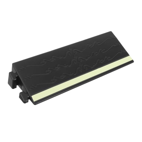 KOMBIUDA Schwarze Gummirampe mit Leuchteffekt Rutschfestes Türschwellenpad für Zuhause Strapazierfähige Indoor schwellenrampe Langlebig und Formbeständig von KOMBIUDA