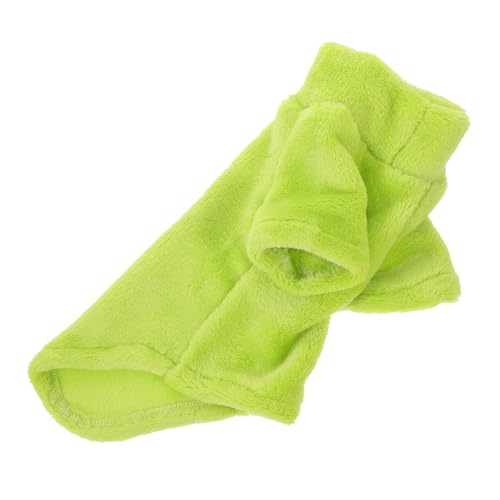 KOMBIUDA Sphynx Katzenpullover Winterjacke Weicher Rollkragen Warmes Haustier-winterkleid mit Ärmeln Atmungsaktiv Leichte Katzenbekleidung für Kalte Tage S Pastellgrün von KOMBIUDA