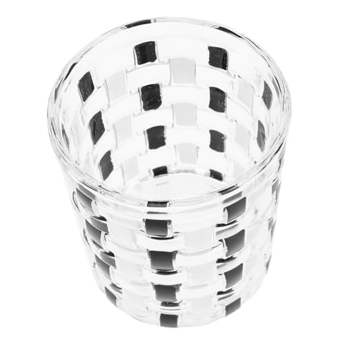 KOMBIUDA Spülbecher Aus Glas Mit Schwarz-weißem Schachbrettmuster Badezimmerbecher Als Zahnbürstenhalter Und Waschbecher Tragbar Für Reisen Und Haushalt KOMBIUDA Spülbecher Aus Glas Mit Schwarz-weißem Schachbrettmuster Badezimmerbecher Als Zahnbürstenhalter Und Waschbecher Tragbar Für Reisen Und Haushalt von KOMBIUDA